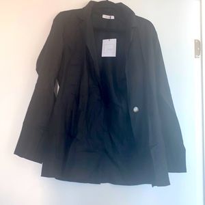 Aura the label never worn black linen blazer